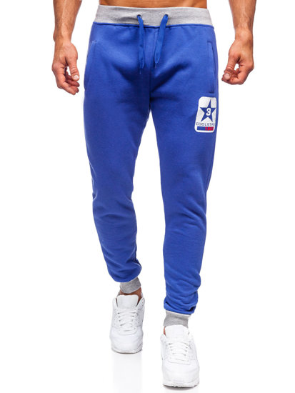 Blau Bolf Herren Hose Jogger Pants  K10001