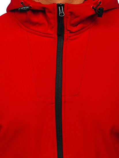 Bof Herren Übergangsjacke Softshell Jacke Rot  HM187