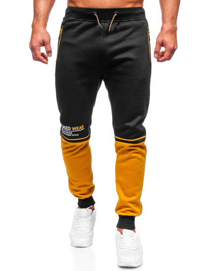 Bolf Bolf Herren Sporthose mit Motiv Schwarz  AM85A