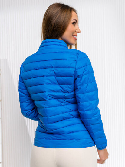 Bolf Damen Gepolsterte Übergangsjacke Azurblau  1141