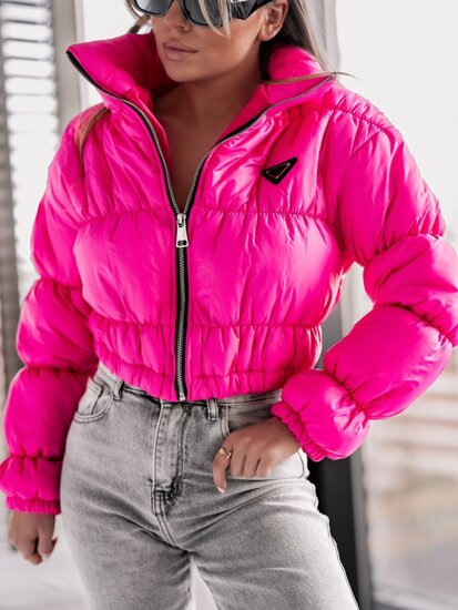 Bolf Damen Gepolsterte Übergangsjacke Rosa 1250A