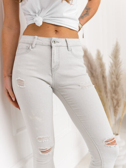 Bolf Damen Jeanshose Hellgrau  WL2119