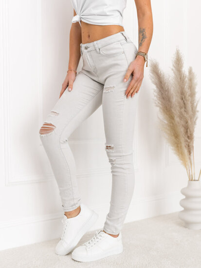 Bolf Damen Jeanshose Hellgrau  WL2119