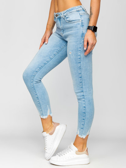 Bolf Damen Jeanshose Skinny Azurblau S9983