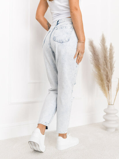 Bolf Damen Jeanshose mom fit Azurblau  WL2102