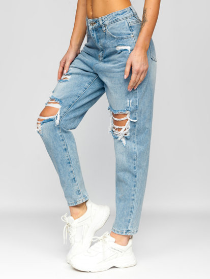 Bolf Damen Jeanshose mom fit Blau  WL2101