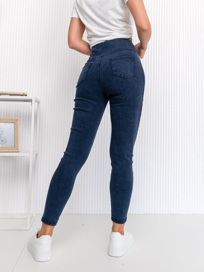 Bolf Damen Jeggings aus Denim Jeggings  Dunkelblau  S110