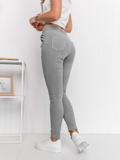 Bolf Damen Jeggings aus Denim Jeggings Grau  S108