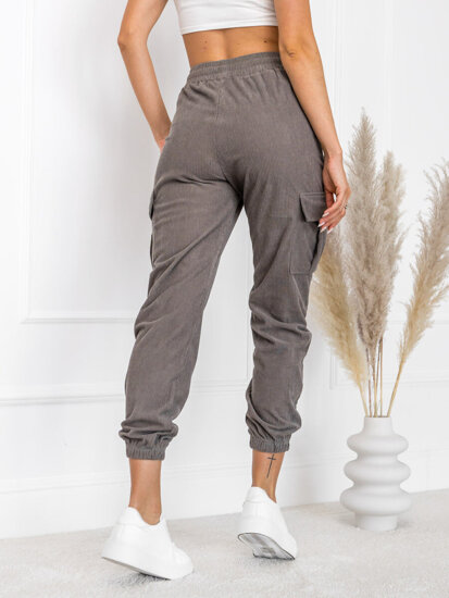 Bolf Damen Joggers Cargohose  Grau  W7861