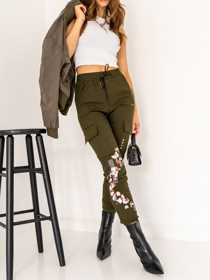 Bolf Damen Joggers Cargohose Khaki  AF5120NDA