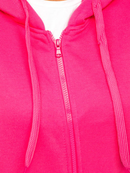 Bolf Damen Kapuzenpullover Fuchsia  W03B