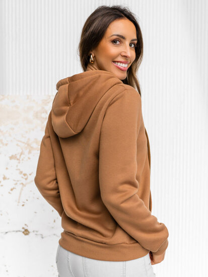 Bolf Damen Kapuzenpullover Hellbraun W03B