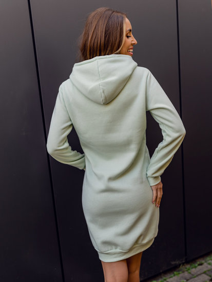 Bolf Damen Kapuzenpullover Lang Mintgrün  YS10005