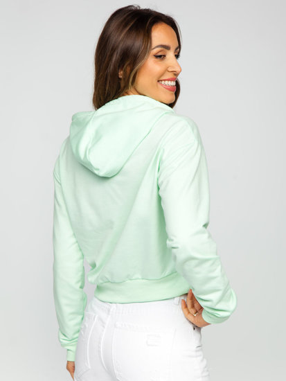 Bolf Damen Kapuzenpullover Mintgrün  8B939