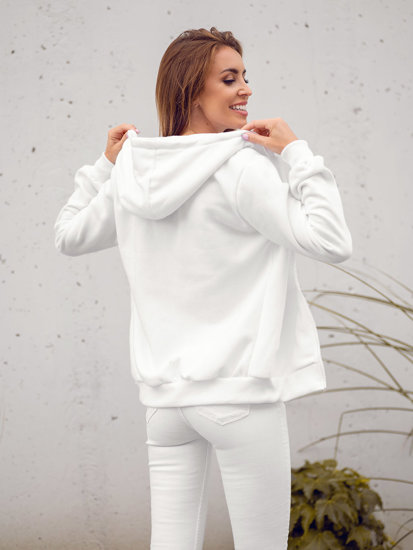 Bolf Damen Kapuzenpullover Weiß W03B