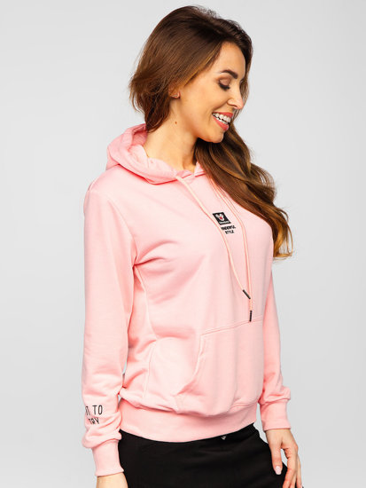 Bolf Damen Kapuzenpullover mit Motiv Rosa  HL9265