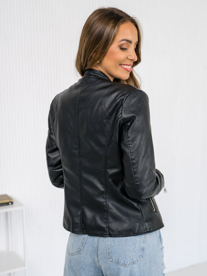 Bolf Damen Kunstlederjacke Schwarz  11Z8058