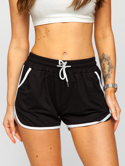 Bolf Damen Kurze Sporthose Shorts Schwarz  8K208