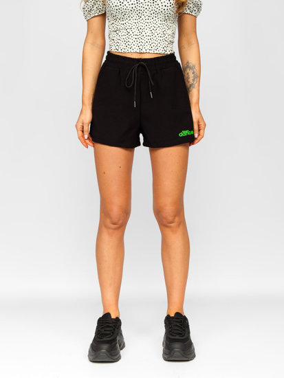 Bolf Damen Kurze Sporthose Shorts Schwarz  HA22