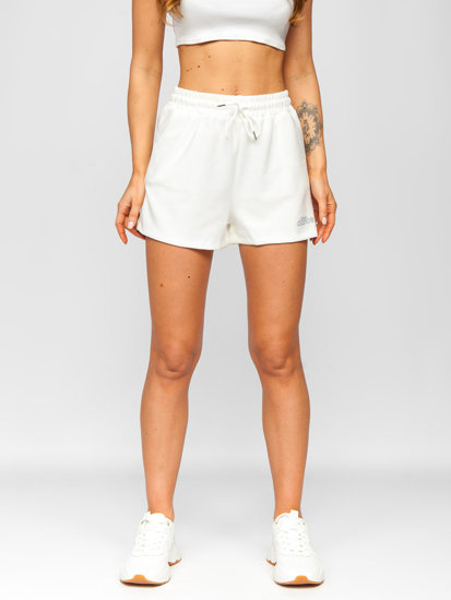 Bolf Damen Kurze Sporthose Shorts Weiß  HA22