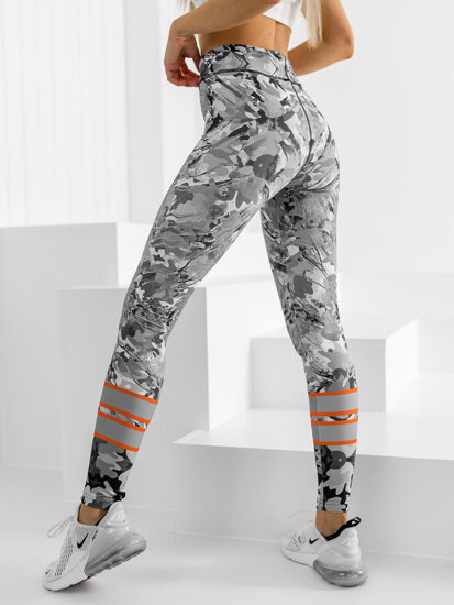 Bolf Damen Leggings Grau  20329