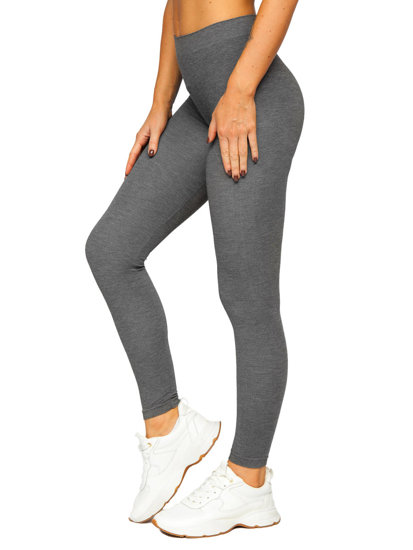 Bolf Damen Leggings Grau  3729