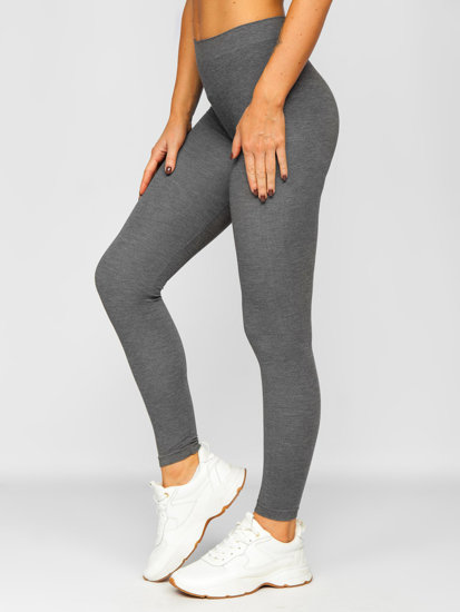 Bolf Damen Leggings Grau  3729