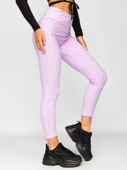 Bolf Damen Leggings Hellviolett  YW88024