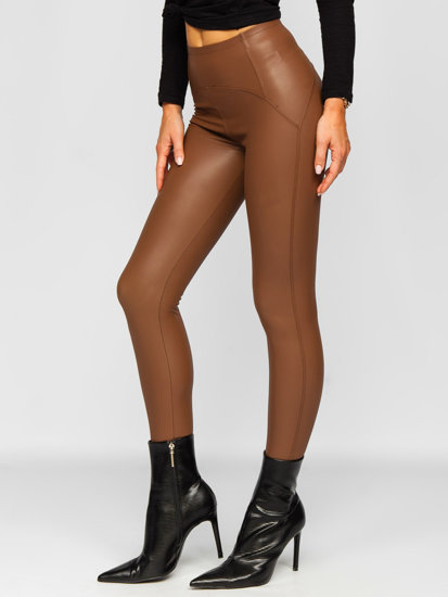 Bolf Damen Leggings Lederimitation Camel  J51700