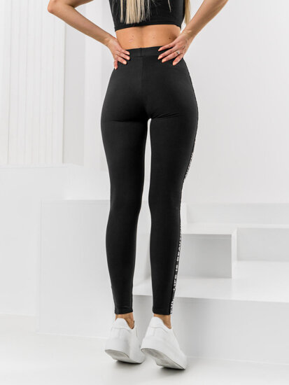 Bolf Damen Leggings Schwarz  W7106A1