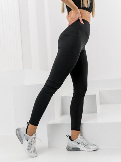 Bolf Damen Leggings Schwarz W7377