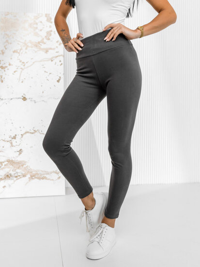 Bolf Damen Leggings Schwarzgrau  W5221