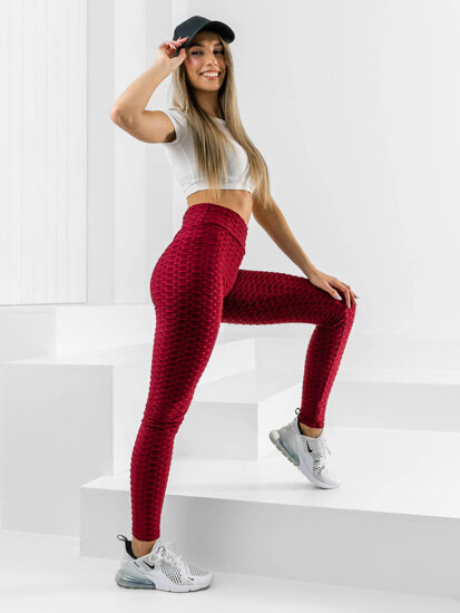 Bolf Damen Leggings Weinrot  HL157