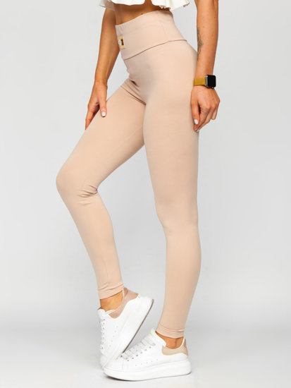 Bolf Damen Leggins Beige 021A