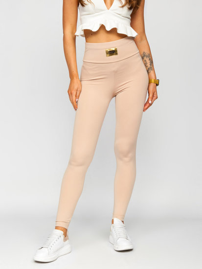 Bolf Damen Leggins Beige 021A