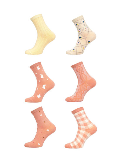 Bolf Damen Socken  Mehrfarbig   M7-6P-2 6 PACK