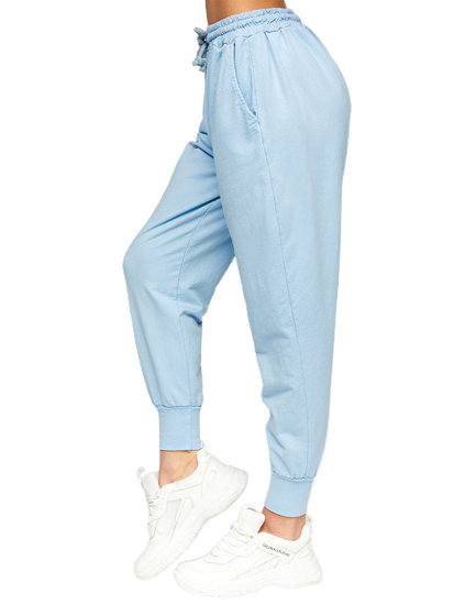 Bolf Damen Sporthose Azurblau  0011