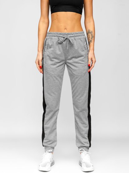 Bolf Damen Sporthose mit Motiv Grau  HW2035