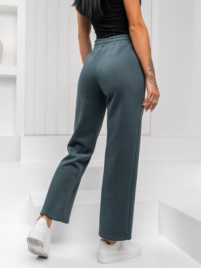 Bolf Damen Sporthose wide leg Grün  W5213