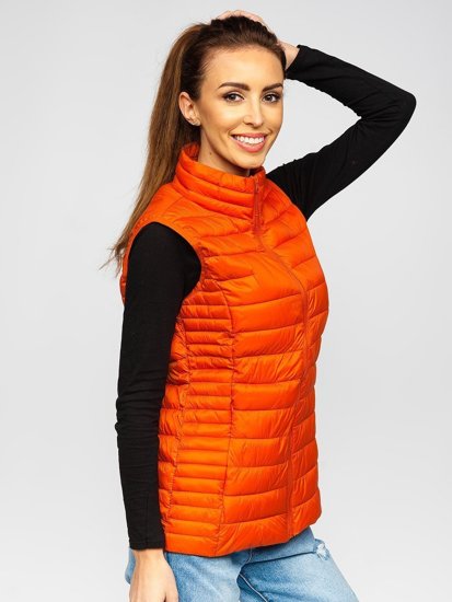 Bolf Damen Stepp Weste Orange 23038