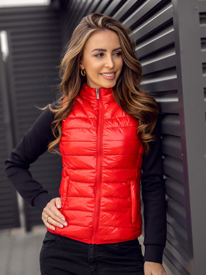 Bolf Damen Steppweste Rot  R0107AA