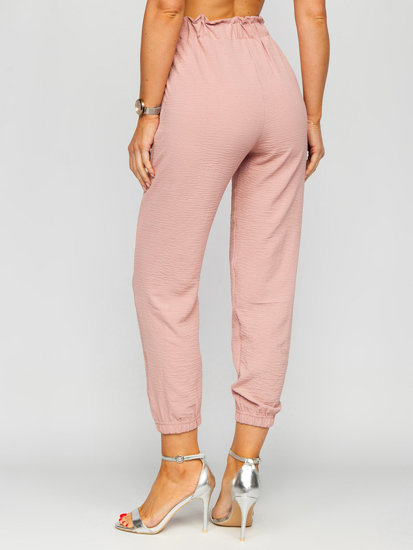 Bolf Damen Stoffhose Joggers Rosa W5076