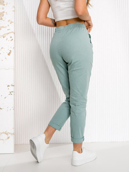 Bolf Damen Stoffhose mit Kordel Mintgrün  W7832