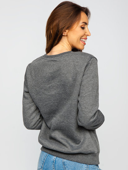 Bolf Damen Sweatshirt Schwarzgrau  W01A