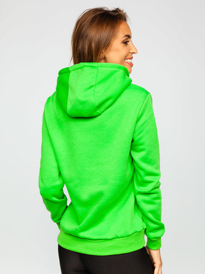 Bolf Damen Sweatshirt mit Kängurutsche Grün  W02B