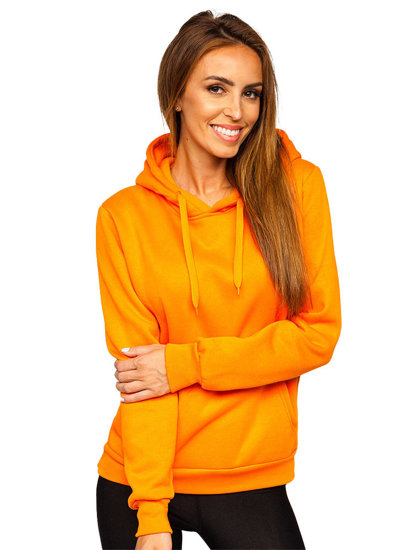 Bolf Damen Sweatshirt mit Kängurutsche Orange  W02B