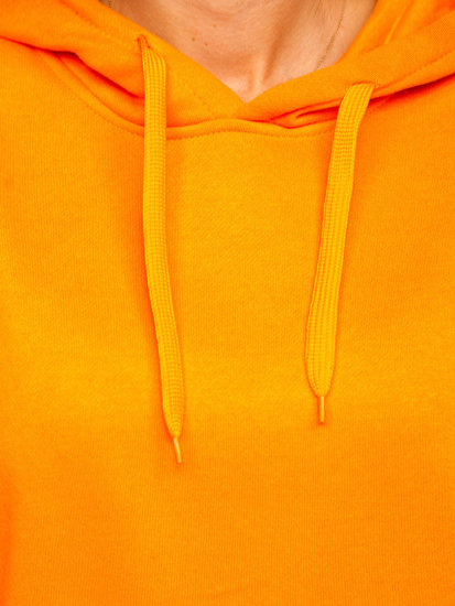 Bolf Damen Sweatshirt mit Kängurutsche Orange  W02B