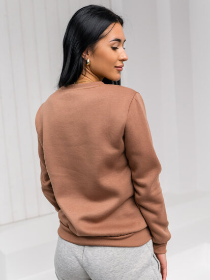 Bolf Damen Sweatshirt ohne Kapuze Beige  W01A1