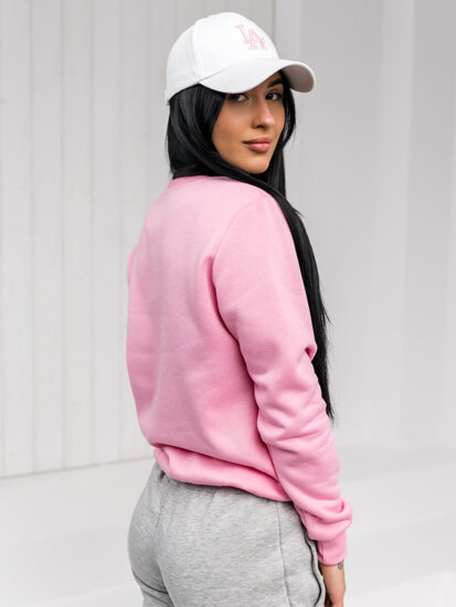 Bolf Damen Sweatshirt ohne Kapuze Rosa  W01A1