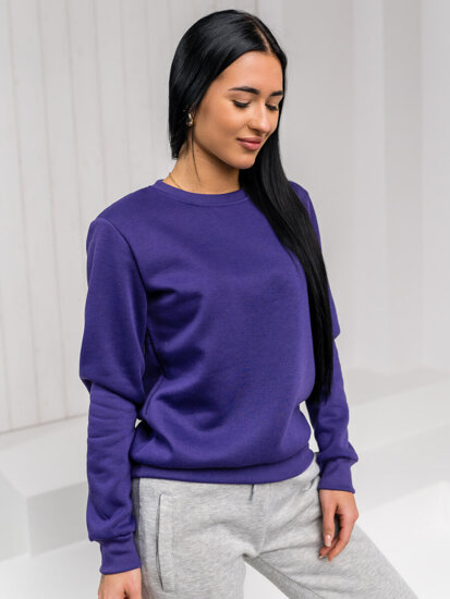 Bolf Damen Sweatshirt ohne Kapuze Violett  W01A1